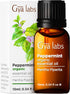 Gya Labs Organic Peppermint Oil for Hair - Premium Grade Natural Organic Peppermint Essential Oil for Diffuser & Skin (0.34 fl oz)...