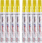 Paint Pens Paint Markers - Yellow Permanent Markers 8 Pack, Oil Based Waterproof Quick Dry Medium Tip Marker Pen for Metal, Wood, Fabric, Plastic,...