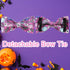 Halloween Dog Collar with Bow Tie, Pumpkin Cotton Bowtie Collar for Puppy Girl Dog or Cat, Halloween Bow Tie Collar with Durable Metal Buckle, Ado...