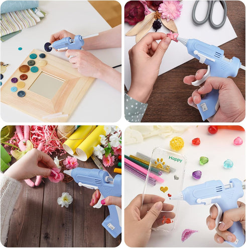 Cordless Hot Glue Gun Glue Gun Fast Preheating Gun Kit with 20 Pcs Sticks USB Rechargeable Cordless Glue Gun for Quick Home Repairs, Arts, Crafts,...