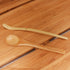BambooMN Matcha Whisk Set - Golden Chasen (Tea Whisk), Chashaku (Hooked Bamboo Scoop), Deep Scoop, Tea Spoon - 2 Sets...