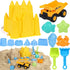 Beach Toys Sand Toys for Kids, Sand Castle Toys for Beach with Dump Truck, Sand Castle Bucket, Sand Molds, Shovel and Rake, Sandbox Toys for Toddl...