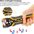 MulWark 3 in 1 Automatic Self Adjusting Wire Stripper/Cutter/Crimper, 8 Inch Multi Pliers For Electrical Wire Stripping, Cable Cutting, Crimping T...