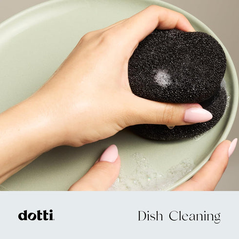 Dotti Super Scrubber Silicone Sponge - Odor-Free, Non-Scratch, Fast-Drying, and Dishwasher-Safe Dish Scrubber - Also for Showers, Tile, and Counte...