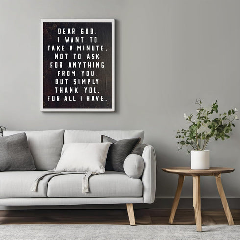 Posterizer 1 pcs-thank you for all i have prayer-Religious Posters-Motivational & Inspirational Art-Gifts for Christians-Decor for Church, Sunday ...