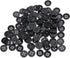 Dophee 100Pcs Wholesale 10mm Black Round Resin 4 Holes Clothes Sewing Buttons DIY Use...