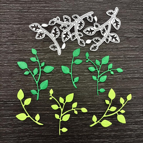 Leaf Metal Cutting Dies Stencils Plants Leaves Embossing Metal Die Cuts Template Molds for Card Making Paper Scrapbooking Album Crafts Thanksgivin...
