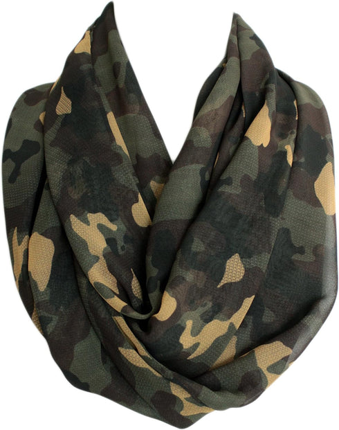 Camouflage Infinity Scarf Circle Loop Scarf...