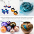 Jacquard Pearl Ex Pigment Powder Metallic Calligraphy Set 3 Gram Jars for Epoxy Resin, Watercolors, Calligraphy Ink & Clay...