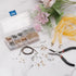 uxcell Jewelry Findings Kit, 3/4/7mm Fold Over Cord Ends with Lobster Claw Clasps, Jump Rings, Extension Chains for DIY Craft Making, Golden Silve...