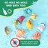 Baby Bath Toys for Kids Ages 1-3, 10 Pack No Hole Silicone Dinosaurs Bathtub Pool Float Toy Baby Girl Boy Present...