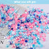 75g Mix Resin Pearls Rhinestones Kit, 3-10mm Half Pearls and 2-6mm Flatback Rhinestones for Nail Art Decoration Shoes Clothes Tumblers Scrapbookin...