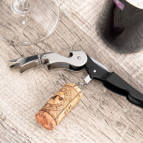 HYZ 2-Pack Wine Opener Waiter Corkscrew, Professional Wine Key for Servers, Bartender, with Foil Cutter, Manual Wine Bottle Opener Double Hinged (...