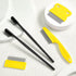 5 Pieces Dog Eye Combs Tear Stain Remover Combs Pet Grooming Comb for Small Dogs Gently Removing Eye Mucus and Crust (Yellow, Black)...