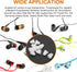 uxcell Replacement Earbuds Tips, Soft Silicone Earpads with Three Flanges Noise Reduce Eartips for Earphone, 10pcs 5mm Inner Hole Ear Cushion Earp...