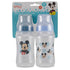 Disney Mickey Mouse Baby Bottles 11 oz for Boys or Girls | 2 Pack of Infant Hourglass Shaped Bottles with cover for Newborns and All Babies | BPA-...