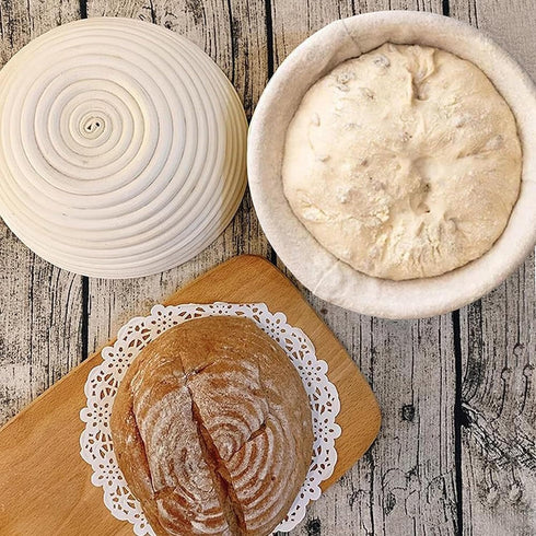 Round Bread Proofing Basket Cloth Liner,10inch Bread Proofing Cover Banneton Proofing Cloth Linen Liner Cloth for Bread Basket Bread Baking Suppli...