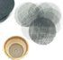 100pcs Round Flower Pot Hole Mesh Pad 4" Diameter Black Bonsai Pot Bottom Grid Mat...