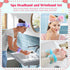 WSYUB Spa Headband, Skin care Headband,Face Wash Headband, Makeup Headband and Wristband Set for Washing Face, 6pcs, Gorgeous Tie Dye Color Cosmet...
