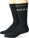 BOSS Two Pack Socks with Ribbed Structure and Logo Design...