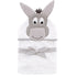Hudson Baby Unisex Baby Cotton Animal Face Hooded Towel, Happy Donkey, One Size...