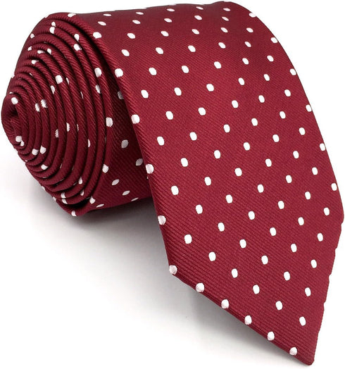 S&W SHLAX&WING Ties for Men Necktie Set with Pocket Square Cufflinks Hanky XL 17...