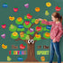 AgincBerry Fruit Bible Tree Bulletin Board - 76PCS Bible Accents Fruit Age of The Spirit Trees Cutouts Decor for Christian Classroom Bulletin Boar...