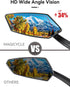 Bike Mirror Right, MAGICYCLE Bike Mirrors Handlebar Rear view Mirror, 360 Degree Adjustable Rotatable Bicycle Mirrors for Handlebars, Safe Wide An...