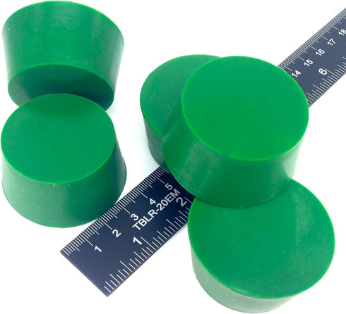 5 Pc 1 5/8" X 2" #10 High Temp Silicone Rubber Tapered Plug Powder Coating Custom Painting Supplies...