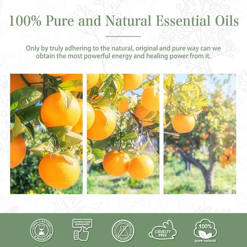 30ML Sweet Orange Essential Oil, for Aromatherapy Diffusers, Humidifiers, Great for DIY Candle and Soap Making...