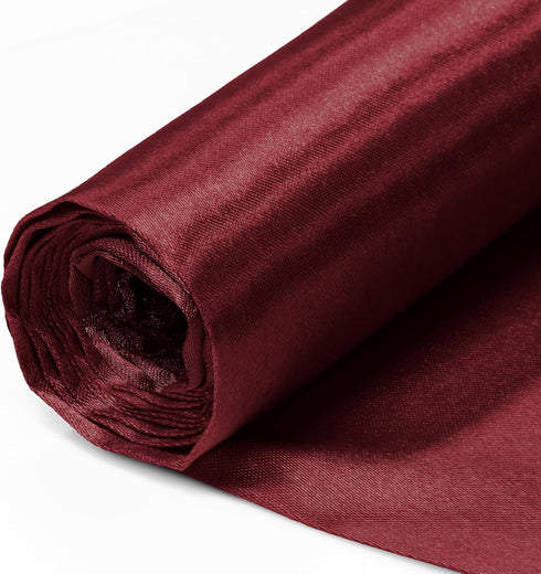 Burgundy Satin Fabric 60 Inch Wide by The Yard, Soft Charmeuse Satin Fabric for Wedding Dress, DIY Craftings, Costumes, 1 Yard...