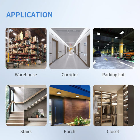 ECOELER Ceiling Occupancy Motion Sensor Switch, High Bay Fixture Mount 360° Ceiling Automatic Light Switch, 120/277VAC, UL, FCC Approved Passive I...