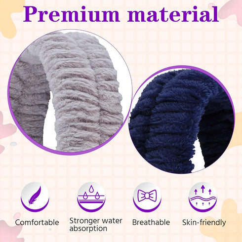 Spa Headband, Makeup Headband for Washing Face, Skincare Headbands for Girls Women, Soft Facial Makeup Head Band...