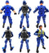 Police Army Men Playset Guard Military with Weapons Accessories 6 Pack Toy Soldiers Action Figures for Toddlers Age 6 7 8 9 yr Old Boys Girls Kids...