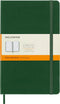 Moleskine Classic Notebook, Hard Cover, Large (5" x 8.25") Ruled/Lined, Myrtle Green, 240 Pages...