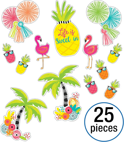 Schoolgirl Style - Simply Stylish Tropical | Life Is Sweet Bulletin Board Set, 25 Pieces...