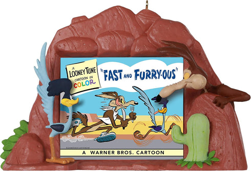 Hallmark Keepsake Christmas Ornament 2020, Looney Tunes Road Runner and Wile E. Coyote Fast and Furry-ous (1799QXI2311)...