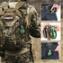 Portable Pill Case Tactical Keychain Pill Container Waterproof Durable Aluminum EDC Holder with Carabiner for Daily Use, Outdoor Activities - Gree...