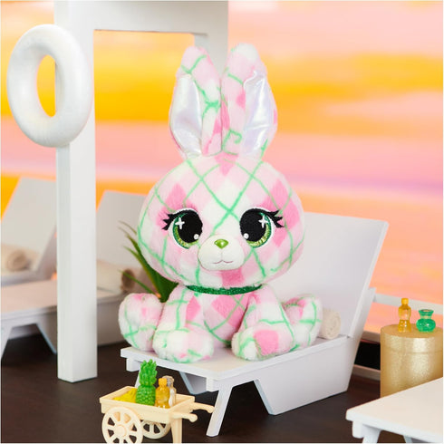 P.Lushes Pets Kennedy Karrats Designer Fashion Plush Toy, Collectible Bunny Stuffed Animal, Pink and Green, 6”...