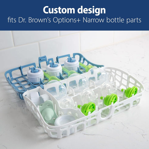 Dr. Brown's Dishwasher Basket for Small Baby Bottle Parts, Pacifiers, and Accessories, Clean, Store and Organize Newborn Essentials, BPA free...
