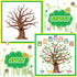 Tatuo 125 Pcs Classroom Tree Bulletin Board Set 47 x 46 Inch Tree Background Owl Leaves Dot Bulletin Board Cutouts for Elementary School Teacher C...