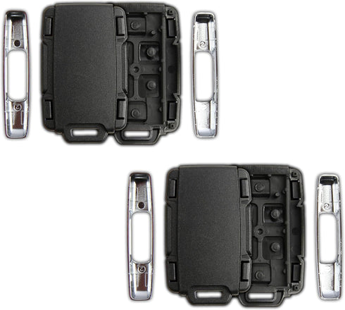 KeylessOption Keyless Entry Remote Control Car Key Fob Case Shell Button Pad Outer Cover for Chevy GMC M3N-32337100 (2-Pack)...
