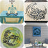 15 Pieces Ocean Stencils Reusable Sea Turtle Seahorse Templates Dolphin Octopus Stencils Summer Tropical Beach Stencils for Painting on Wood DIY C...