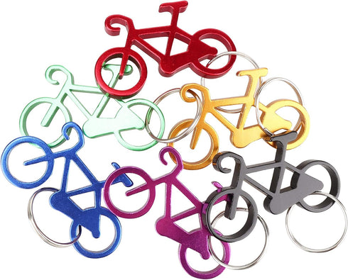 SWATOM Bicycle Bottle Opener with Keychain Key Tag Chain Ring Accessories 6PCS…...