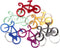 SWATOM Bicycle Bottle Opener with Keychain Key Tag Chain Ring Accessories 6PCS…...