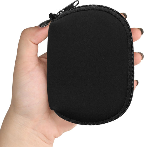kwmobile Neoprene Case Compatible with Logitech M220 Silent / M235 / M185 - Case for Mouse Soft Pouch Carry Bag - Black...