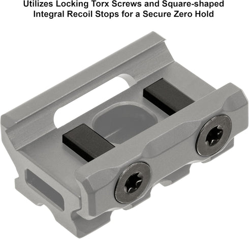 UTG Leapers MT-RSX5S Inc Super Slim Picatinny Riser Mount, 1/2" Height, 3 Slots, Black...