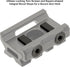 UTG Leapers MT-RSX5S Inc Super Slim Picatinny Riser Mount, 1/2" Height, 3 Slots, Black...
