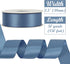HUIHUANG 1-1/2 inch Double Face Satin Ribbon, Polyester Satin Smoke Blue Ribbon 50 Yards Per Roll for Gift Wrapping Bows Making Floral Bouquet Wed...