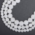 6mm Natural Matte White Jade Round Gemstone Frosted 120Pcs Bulk Loose Beads for Jewelry Making Bracelet with Stretch Beading Cord LPBeads...